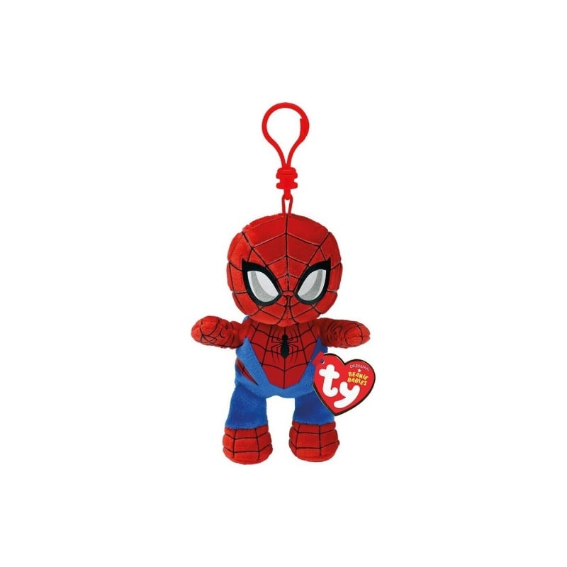 Ty Beanie Boos Λούτρινο Χνουδωτό Ty Beanie Babies Κλιπ Spiderman 8,5Εκ (1607-34010)