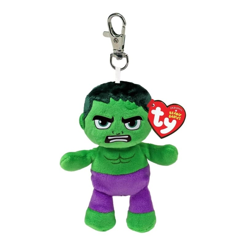 Ty Beanie Boos Λούτρινο Χνουδωτό Ty Beanie Babies Κλιπ Hulk 8,5Εκ (1607-34006)
