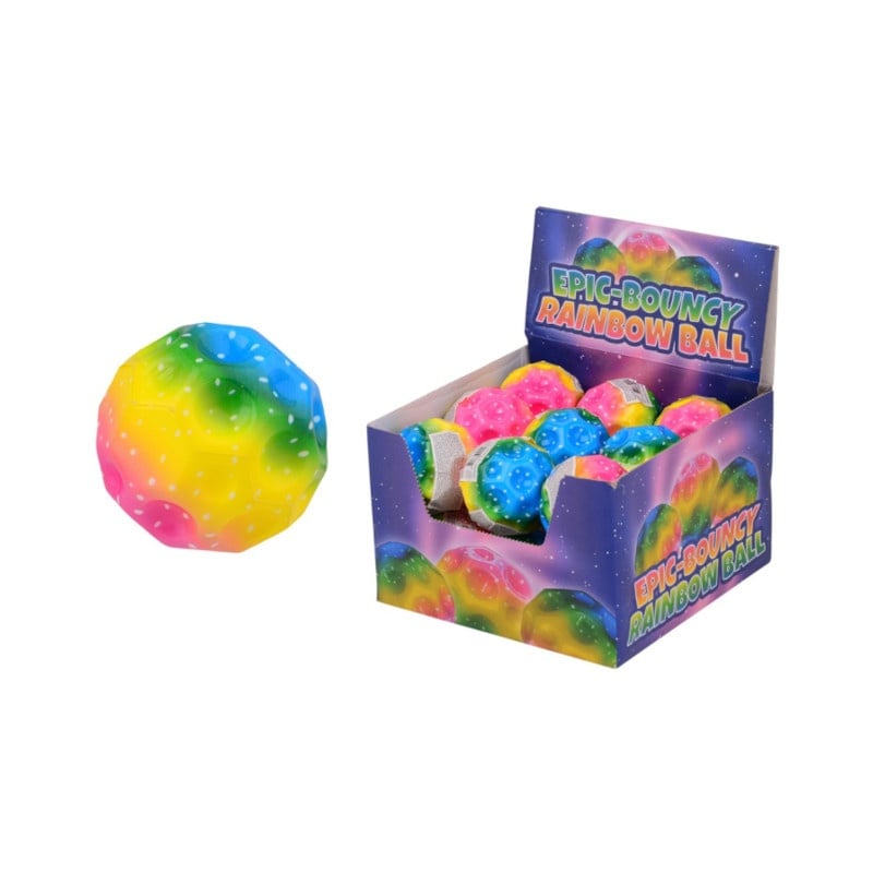 John Toy Μπάλα Bouncing Ουράνιο Τόξο 7 Cm (24468)