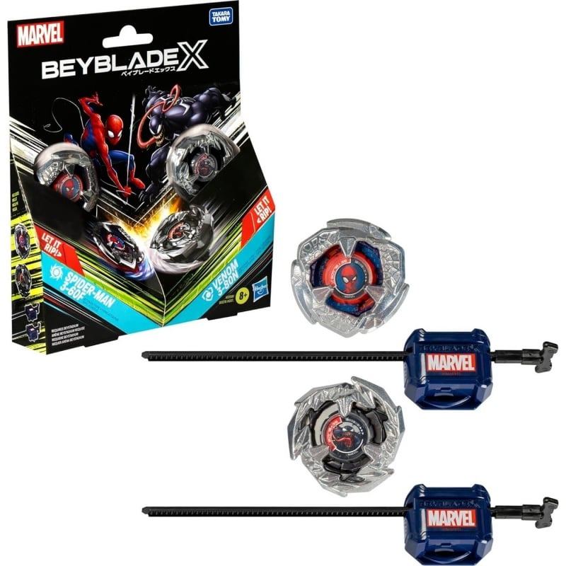 Hasbro Marvel Beyblade X - Spider-Man 3-60F Εναντίον Venom 3-80N (G0288)