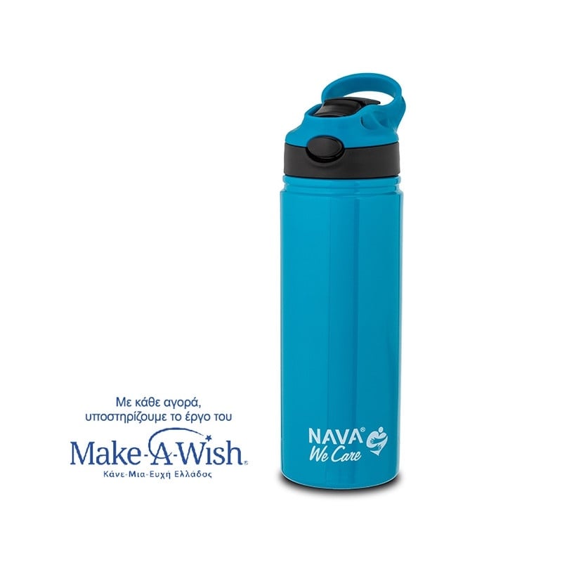 Nava Θερμός Μπουκάλι Ανοξείδωτο "We Care" Πετρολ 500ml (10-016-051)