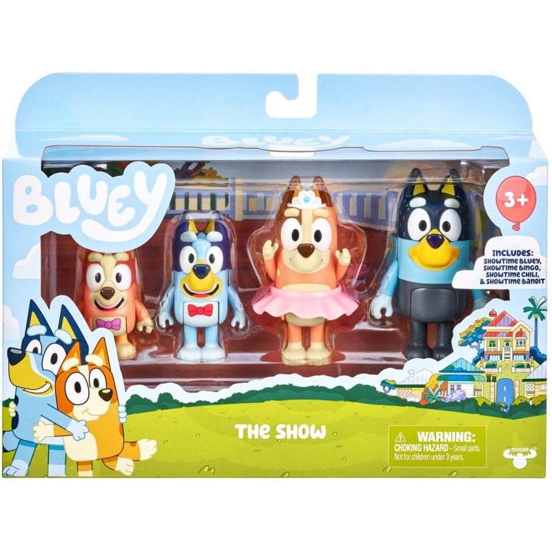 Giochi Preziosi Bluey Σετ Με 4 Φιγούρες Οικογένεια (BLY38100)