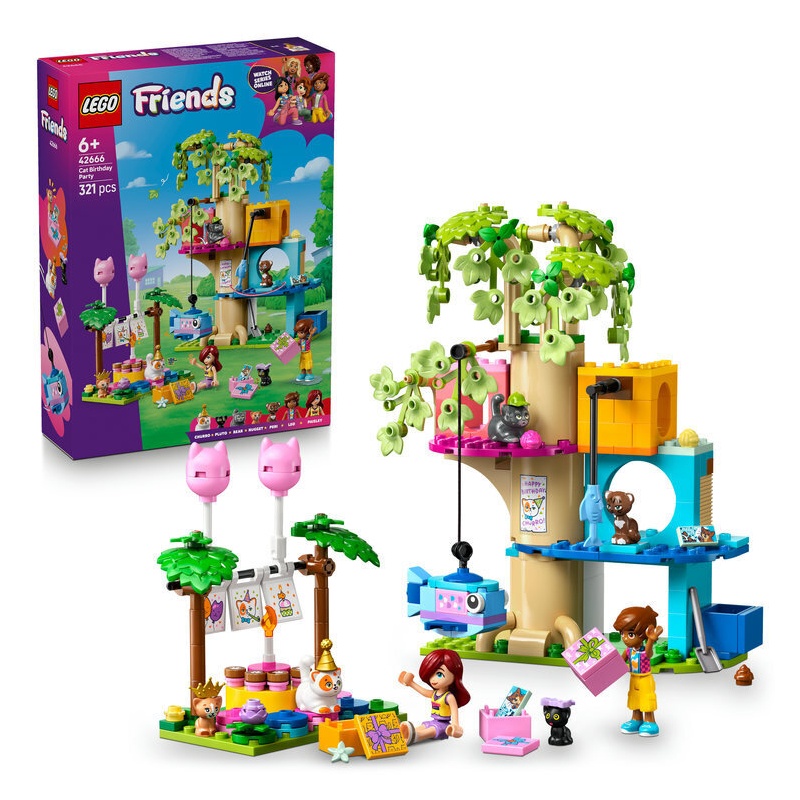 Lego Lego Friends Πάρτι Γενεθλίων Γάτας & Δεντρόσπιτο (42666)