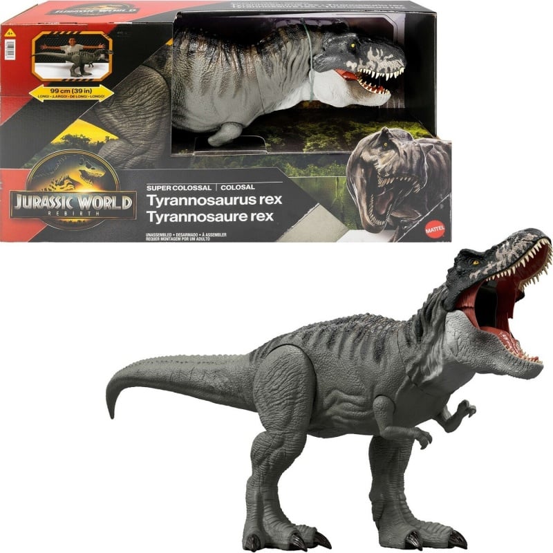 Mattel Jurassic World Rebirth Super Colossal Tyrannosaurus Rex (JGB52)