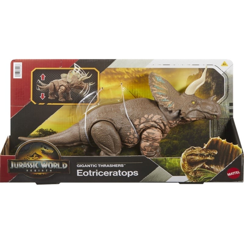 Mattel Jurassic World Rebirth Gigantic Thrashers Μεγάλος Δεινόσαυρος 2 Σχέδια - 1 τμχ (JGB92)