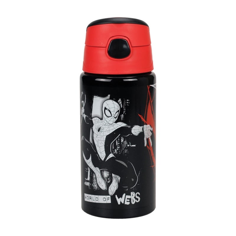 Γιόβας Α.Ε. Παγούρι Αλουμινίου Flip 500ml Spiderman (557-00248)