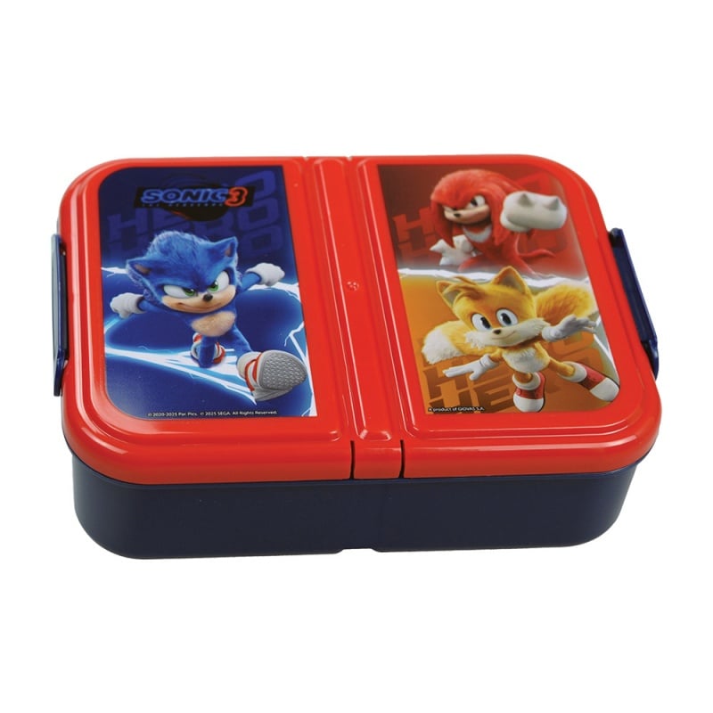 Γιόβας Α.Ε. Δοχείο Φαγητού 3 Χώρων Sonic 3 The Hedgehog (572-54262)