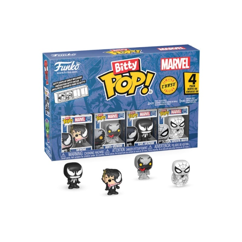Funko Funko Pop! Bitty 4-Pack: Spiderman - Venom Anti-Venom She-Venom Spiderman (85703)