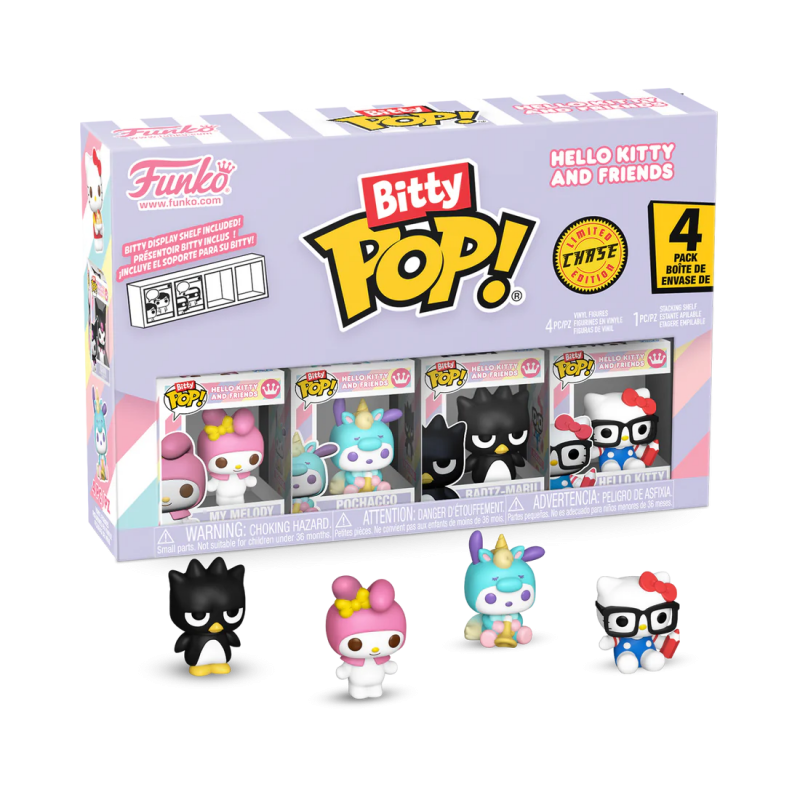 Funko Funko Pop! Bitty 4-Pack: Hello Kitty And Friends - My Melody Pochacco Badtz-Maru Hello Kitty (85716)
