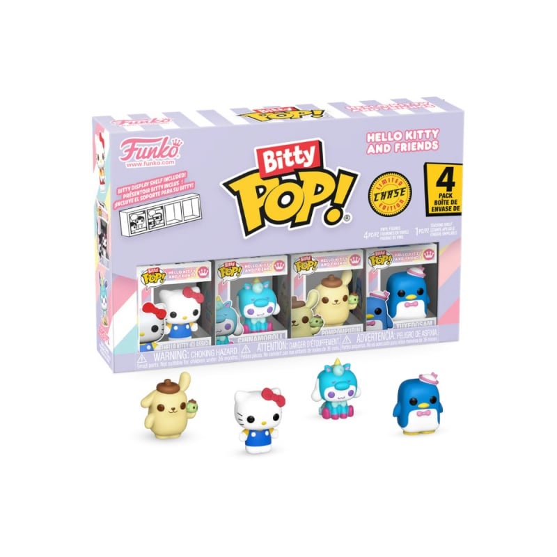 Funko Funko Pop! Bitty 4-Pack: Hello Kitty And Friends - Hello Kitty (Classic) Cinnamoroll Pompompurin Tuxedosam (85713)