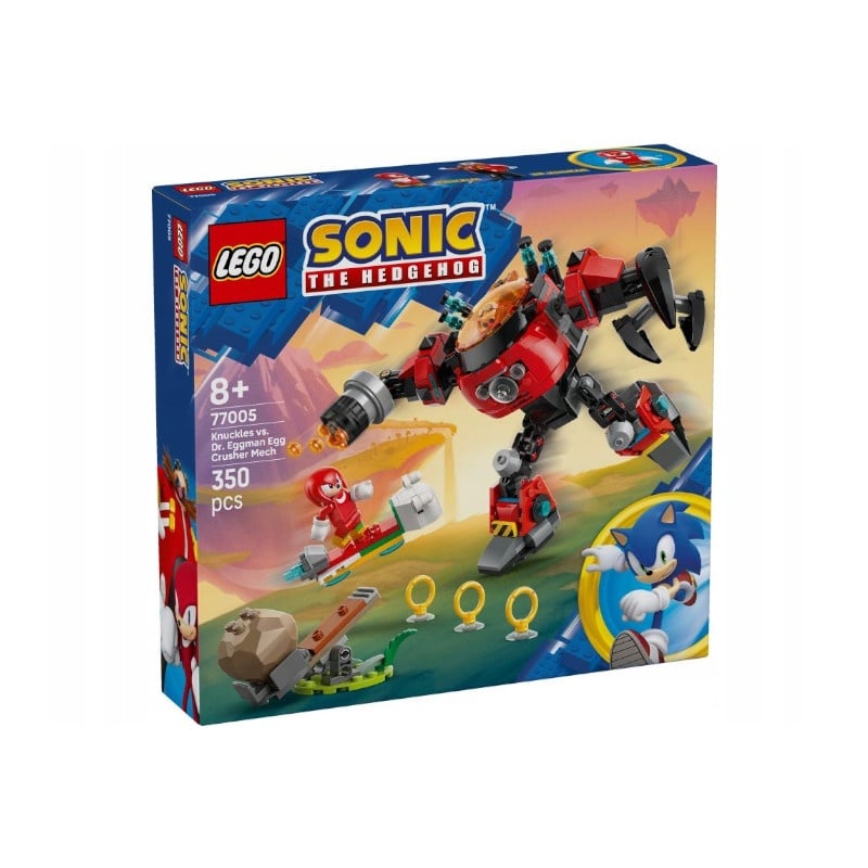 Lego Lego Sonic Knuckles Εναντίον Dr. Eggman Egg Crusher Mech (77005)