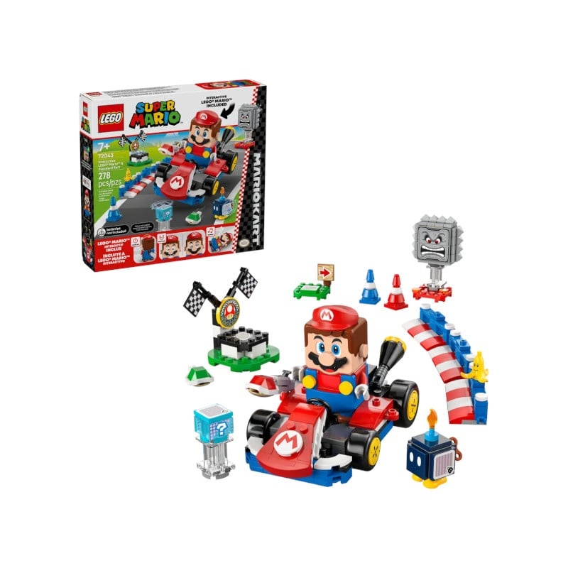 Lego Lego Super Mario Mario Kart™ – Interactive Lego® Mario™ & Standard Kart (72043)