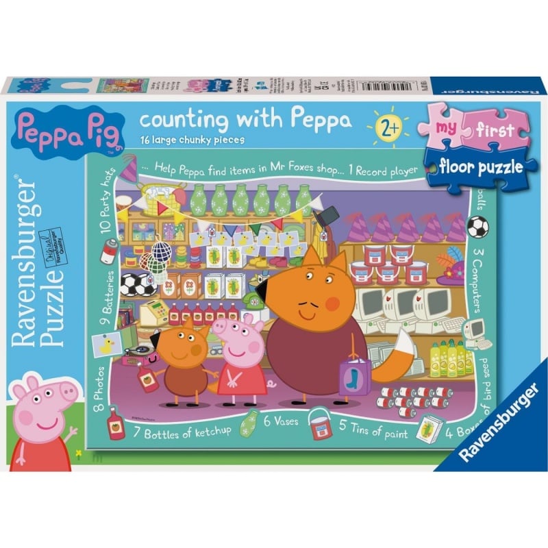 Ravensburger Παζλ Δαπέδου 16 Τεμ. Peppa Pig (03165)