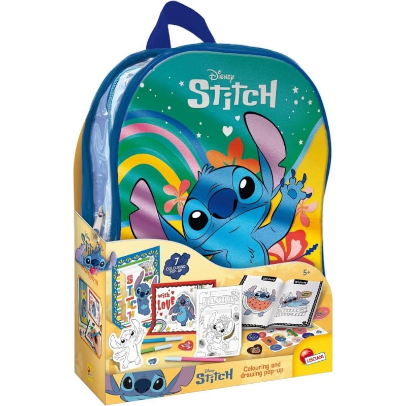 Lisciani Stitch Σακίδιο Σχεδιάζω Και Ζωγραφίζω Pop Up (27.110674)