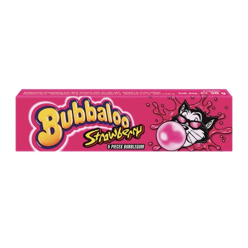 Chupa Chups Τσίχλες Bubbaloo Φράουλα 38gr (2032)