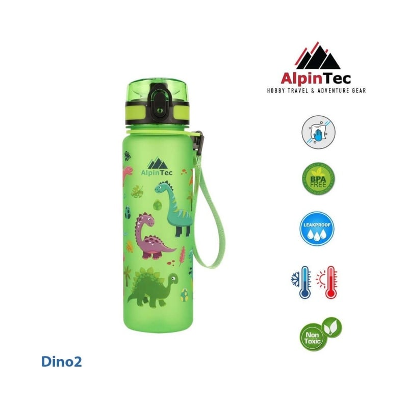 AlpicTec Παγούρι AlpinTec 500ml Vitality Green Dino (C-500VG-DIN)