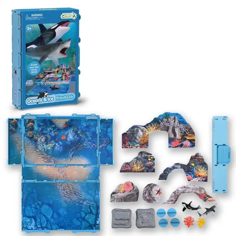 CollectA Βιβλίο Παιχνιδιού Με Θαλάσσια Και Πολικά Ζώα (A1221) φωτογραφία