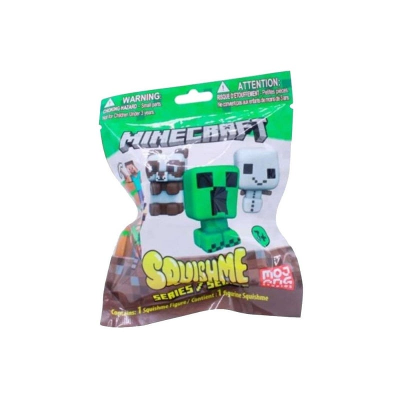 Gama Brands Minecraft Squishme Ζουλιχτή Φιγούρα Σακουλάκι Έκπληξη Σειρά 5 Διάφορα Σχέδια - 1 τμχ (10524930)