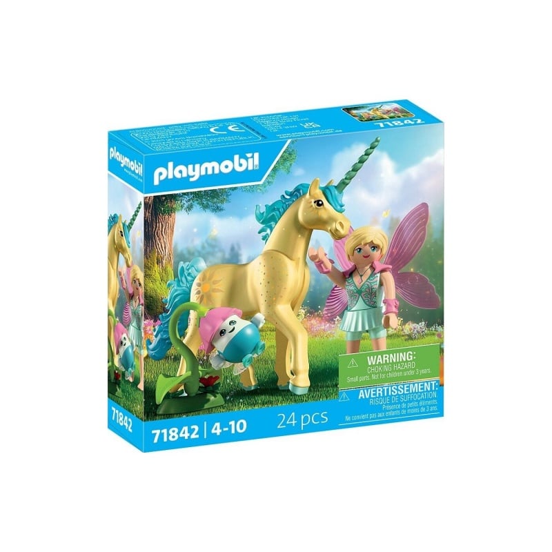 Playmobil Playmobil Magic Unicorns Μονόκερος Με Γαλάζια Χαίτη & Νεράιδα (71842)