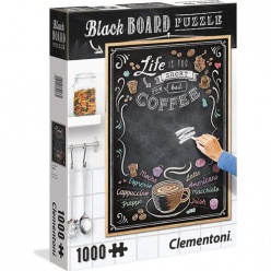 Clementoni Παζλ 1000 Μαυροπίνακας Coffee (1260-39466)