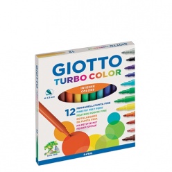 Giotto Turbo Color Λεπτοί Μαρκαδόροι 12 Τμχ. (071400)