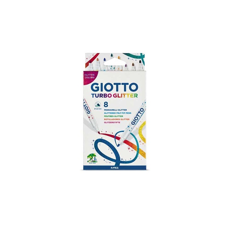 Μαρκαδόροι Giotto Turbo Glitter 8 Τμχ. (0114475)
