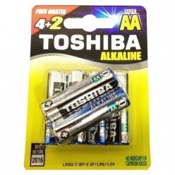 Toshiba Αλκαλικές Μπαταρίες ΑΑ - 4+2 Δώρο (0258426)