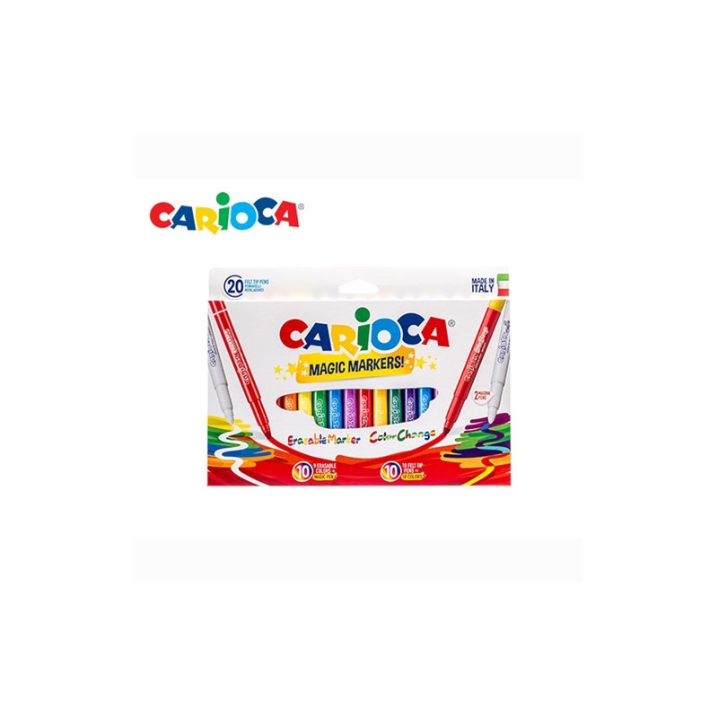 Μαρκαδόροι Carioca 9+9+2 Χρώματα Magic Cambia Color (41369)