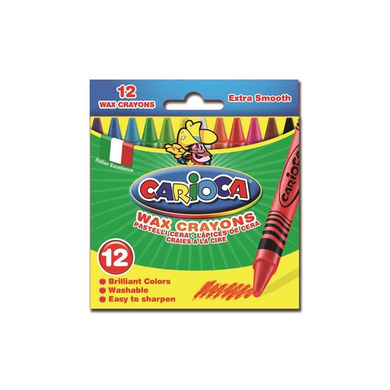 Κηρομπογιές Crayons 08mm 12 Χρώματα (23062)