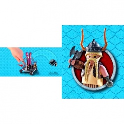 Playmobil Dragons Ο Σκόρδος Με Καταπέλτη Προβάτων (9461)
