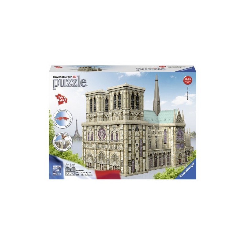 Παζλ 3D Puzzle Maxi 324 Τεμ. Παναγία των Παρισίων - Νοτρ Νταμ (12523)
