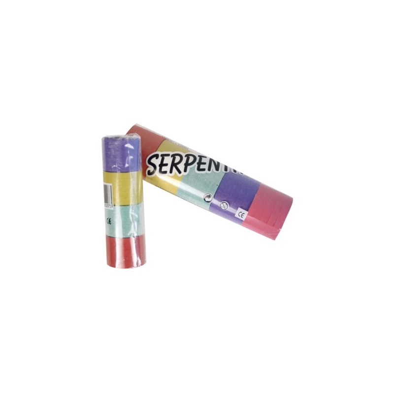 Αποκριάτικη Σερπαντίνα Μικρή 3,5Μ 4 Χρώματα 20 ροδέλες (30207)