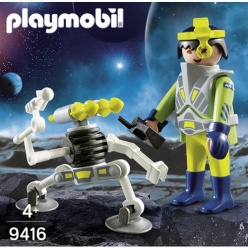 Playmobil Διαστημικός Πράκτορας Με Ρομπότ (9416)