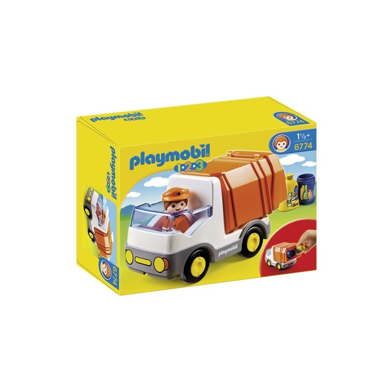 Playmobil 1.2.3 Απορριμματοφόρο όχημα(6774)