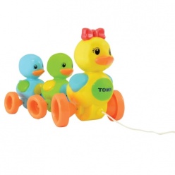 Tomy Quack Along Ducks Συρόμενα Παπάκια Στη Σειρά (1000-14613)