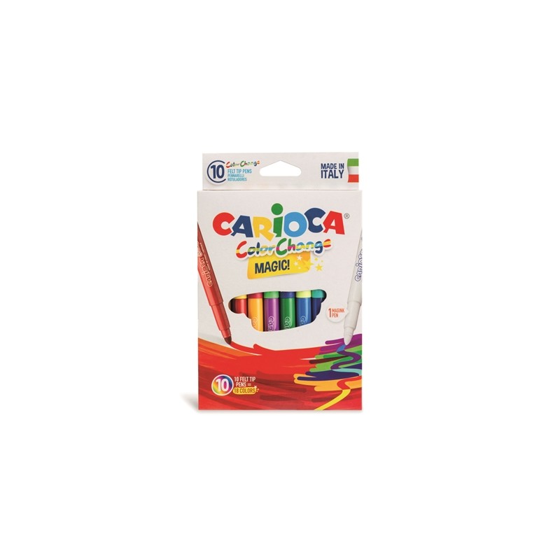 Μαρκαδόροι Carioca Jumbo Magic Color Change 9+1 Χρώματα (31934)