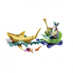 Playmobil Βασιλιάς Της Θάλασσας Με Άμαξα Καρχαρία (70097)