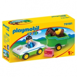Playmobil Όχημα Με Τρέιλερ Μεταφοράς Αλόγου (70181)