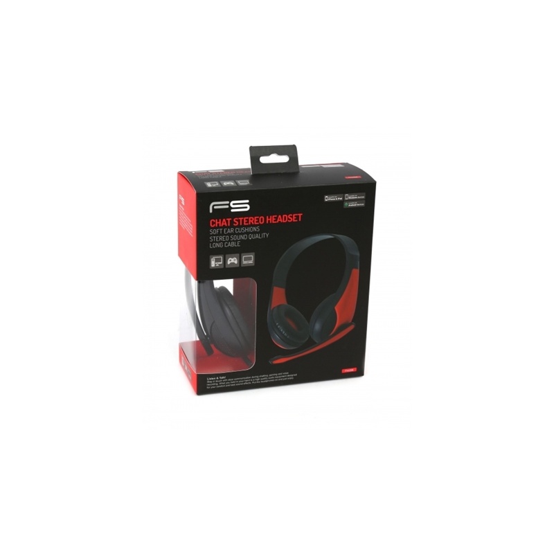 Freestyle Headset Κόκκινο Hi-Fi FH4008 Ακουστικά Με Μικρόφωνο Και Αντάπτορα 2-1 (OMO10244RED)