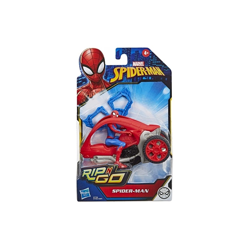 Hasbro Spiderman Rip N Go Stunt Όχημα Και Φιγούρα (E7332)