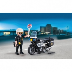 Playmobil Βαλιτσάκι Αστυνόμος Με Μοτοσικλέτα (5648)