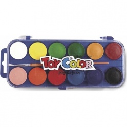 Νερομπογιές Toy Color 12 Χρωμάτων (220.704)