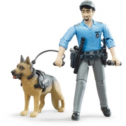 Bruder Αστυνομικός Με Σκύλο Και Αξεσουάρ (BR062150)