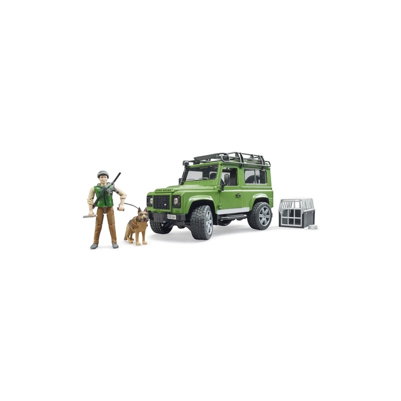 Bruder Bruder Τζιπ Land Rover Με Κυνηγό, Σκύλο Και Εξοπλισμό (BR002587)
