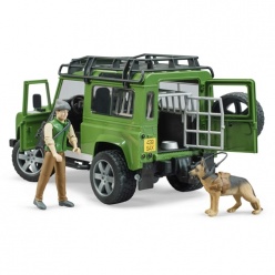 Bruder Τζιπ Land Rover Με Κυνηγό, Σκύλο Και Εξοπλισμό (BR002587)