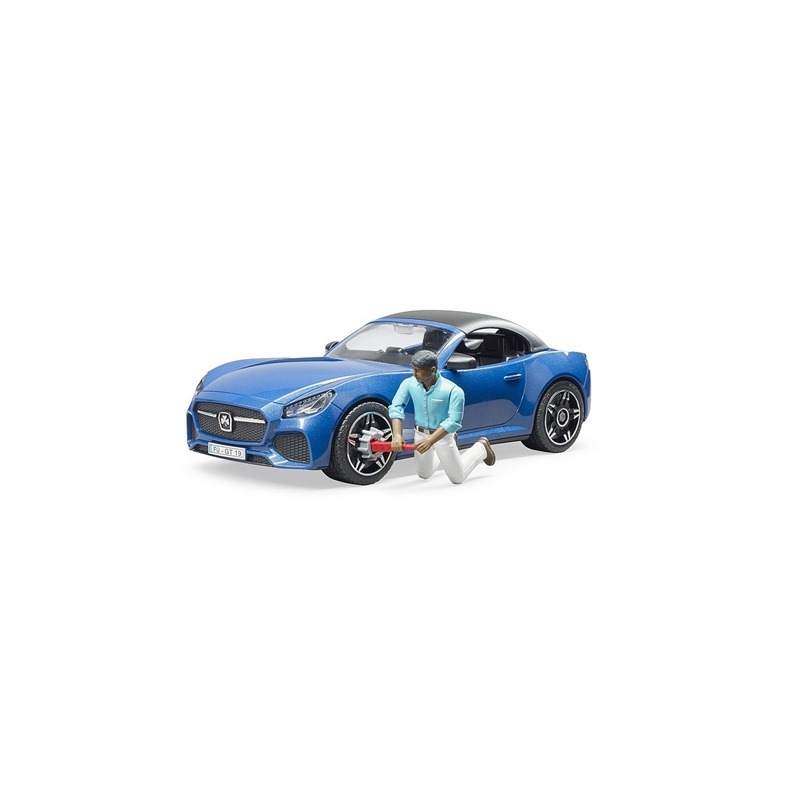 Bruder Bruder Αυτοκίνητο Roadster Μπλε Με Οδηγό (BR003481)