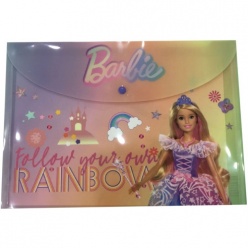 Φάκελος Κουμπί Barbie Α4 PP (349-65580)