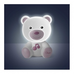 Chicco Φωτάκι Νυκτός Αρκουδάκι Με Μελωδία Ανοιχτό Ροζ (Y01-09830-10)