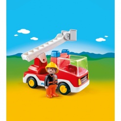 Playmobil Πυροσβέστης Με Κλιμακοφόρο Όχημα (6967)