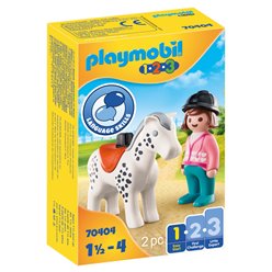 Playmobil Αναβάτρια με άλογο (70404)